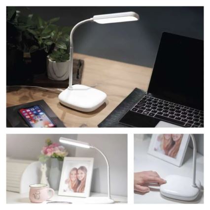 LED Димируема гъвкав настолна лампа LED/12W/230V 3000K/4000K/6500K бял