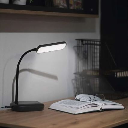 LED Димируема гъвкав настолна лампа LED/12W/230V 3000K/4000K/6500K черен