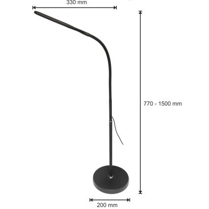 LED Димируема лампа 3в1 LED/10W/230V 3000/4000/6000K CRI 90 черен