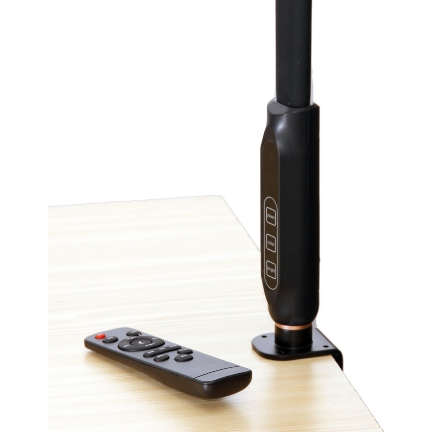 LED Димируема сензорна лампа 3в1 LED/12W/230V черен CRI 90 + дистанционно управление