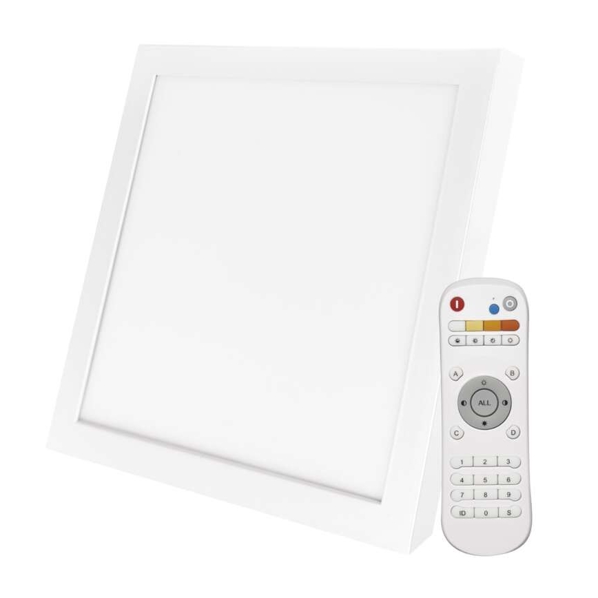 LED Димируема лампа LED/20W/230V квадратна + дистанционно 2700K-6000K