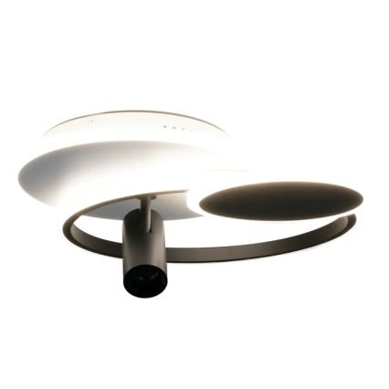 LED Димируем плафон LED/65W/230V 3000-6500K бял/черен + дистанционно управление