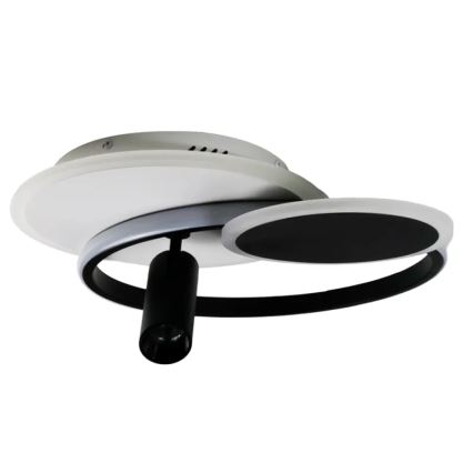 LED Димируем плафон LED/65W/230V 3000-6500K бял/черен + дистанционно управление