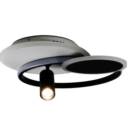 LED Димируем плафон LED/65W/230V 3000-6500K бял/черен + дистанционно управление