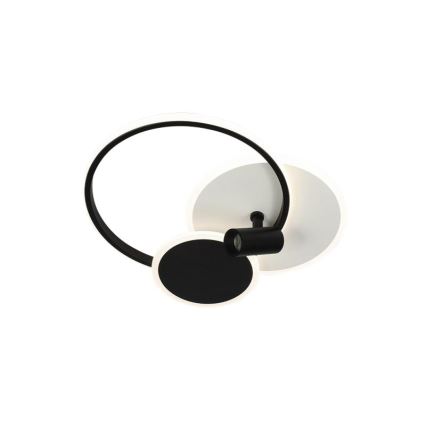 LED Димируем плафон LED/65W/230V 3000-6500K бял/черен + дистанционно управление