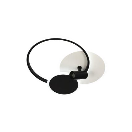 LED Димируем плафон LED/65W/230V 3000-6500K бял/черен + дистанционно управление