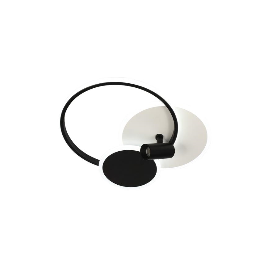 LED Димируем плафон LED/65W/230V 3000-6500K бял/черен + дистанционно управление