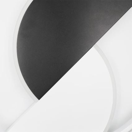 LED Димируем плафон LED/70W/230V 3000-6500K бял/черен + дистанционно управление