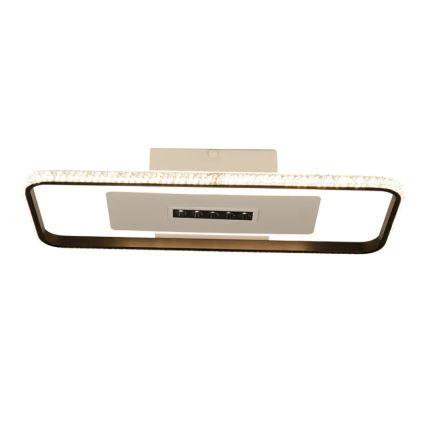 LED Димируем плафон LED/75W/230V 3000-6500K бял/черен + дистанционно управление