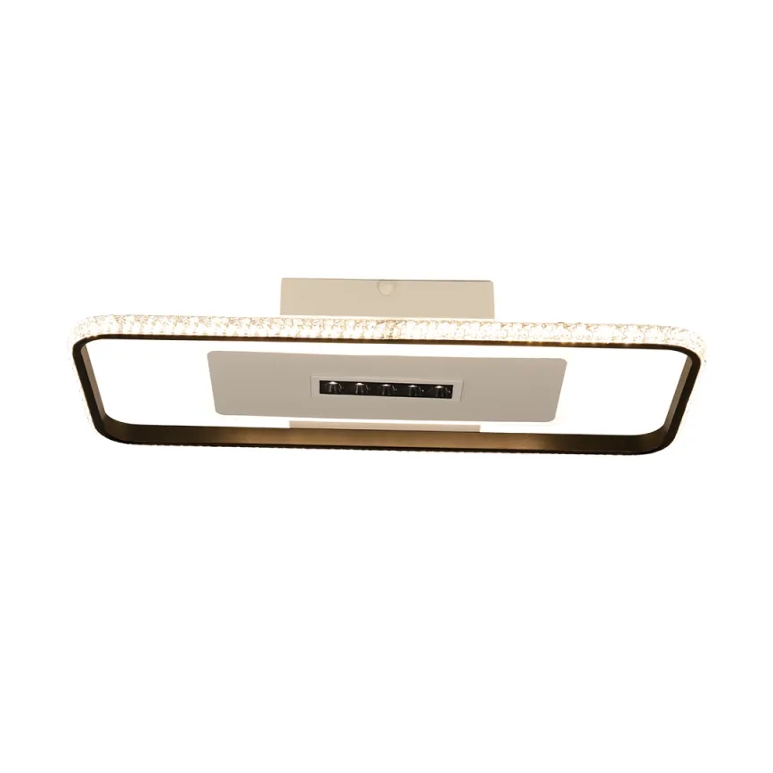 LED Димируем плафон LED/75W/230V 3000-6500K бял/черен + дистанционно управление