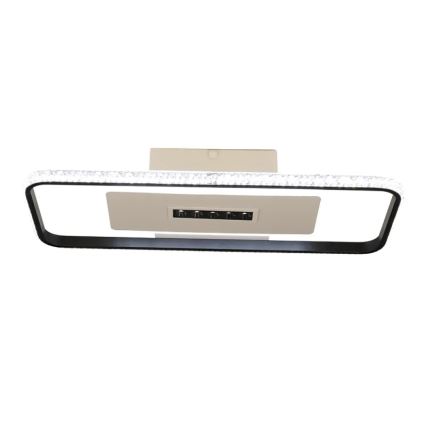 LED Димируем плафон LED/75W/230V 3000-6500K бял/черен + дистанционно управление