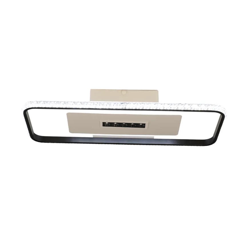 LED Димируем плафон LED/75W/230V 3000-6500K бял/черен + дистанционно управление