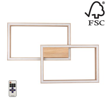 LED Димируема лампа RAMME LED/48W/230V + д.у. матов дъб - FSC сертифицирана