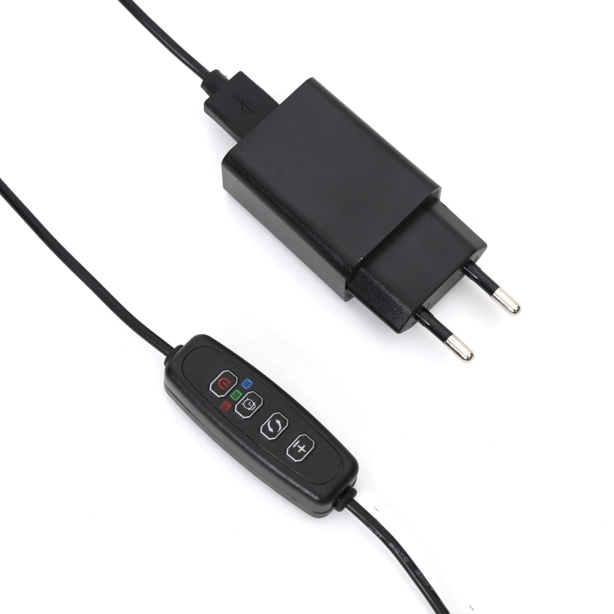 LED Димируема лампа с щипка за осветление на растения LED/3W/230V черен