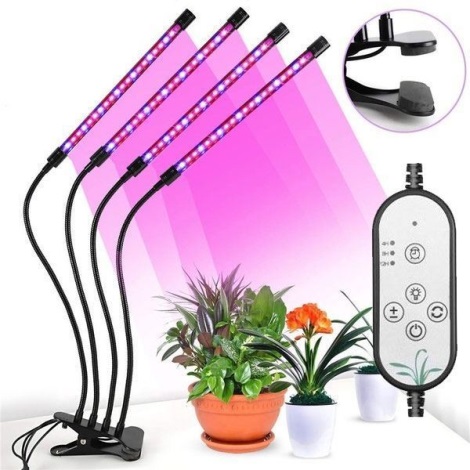LED Димируема лампа с щипка за отглеждане на растения LED/15W/5V