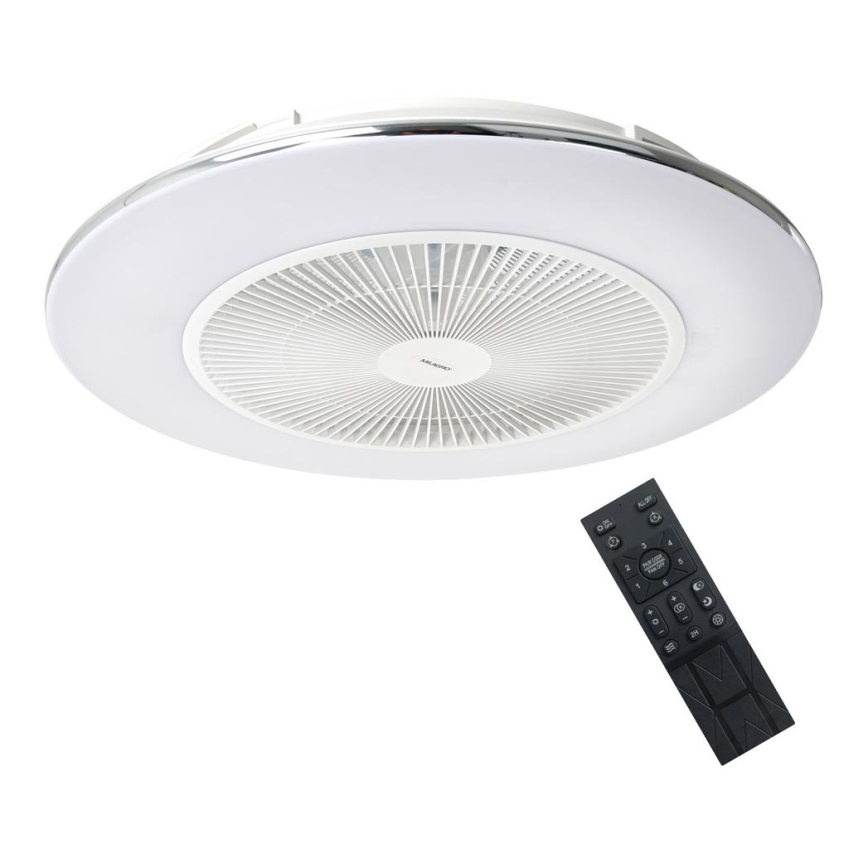 LED Димируема лампа с вентилатор ARIA LED/38W/230V 3000-6000K бяла + дистанционно