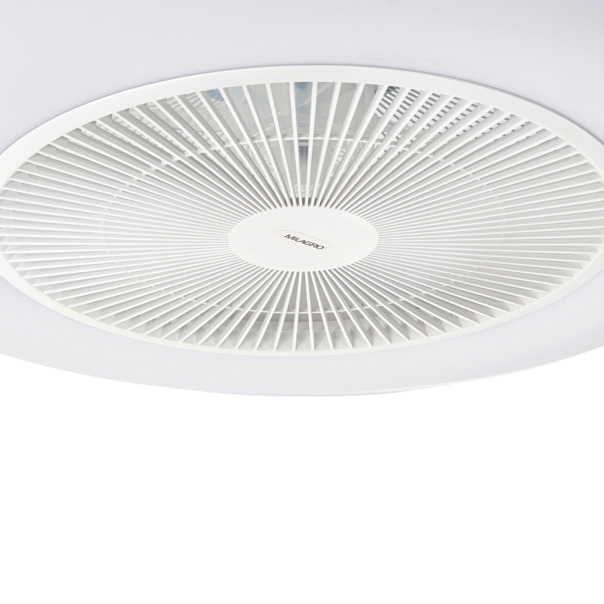 LED Димируема лампа с вентилатор ARIA LED/38W/230V 3000-6000K бял + дистанционно управление