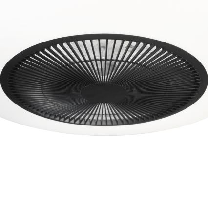 LED Димируема лампа с вентилатор ARIA LED/38W/230V 3000-6000K черна/бяла + дистанционно
