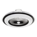LED Димируема лампа с вентилатор ZEPHYR LED/48W/230V 3000-6000K черна + дистанционно управление