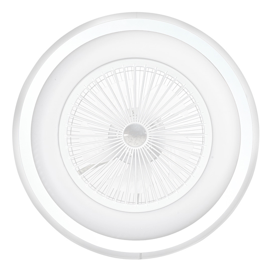 LED Димируема лампа с вентилатор ZONDA LED/48W/230V 3000-6000K бял + дистанционно управление