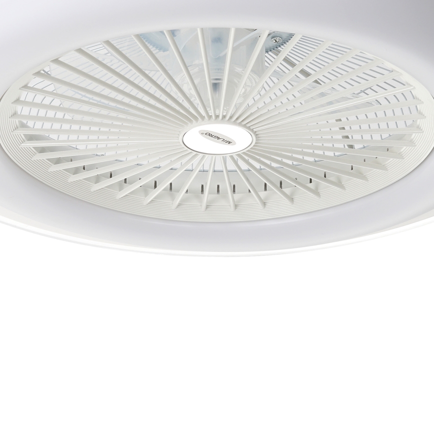 LED Димируема лампа с вентилатор ZONDA LED/48W/230V 3000-6000K бял + дистанционно управление