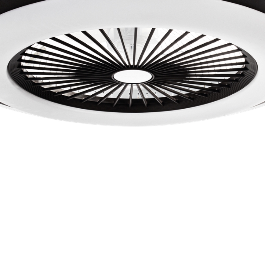 LED Димируема лампа с вентилатор ZONDA LED/48W/230V 3000-6000K черна + дистанционно управление