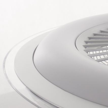 LED Димируема лампа с вентилатор ZONDA LED/48W/230V 3000-6000K сребриста + дистанционно управление