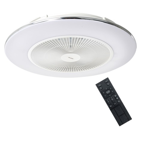 LED Димируема лампа с вентилатор ARIA LED/38W/230V 3000-6000K бяла + дистанционно