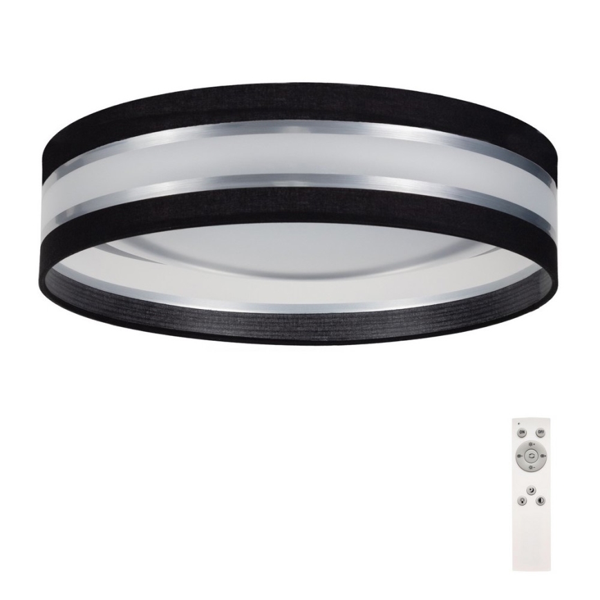 LED Димируема лампа SMART CORAL LED/24W/230V черна/сребриста + дистанционно