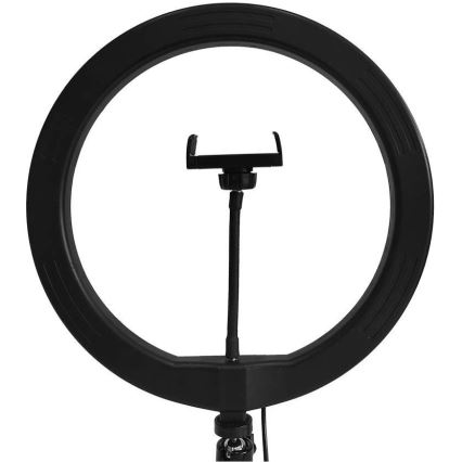 LED Димируема лампа със статив и държач за влогване LED/10W/5V 3200-5500K