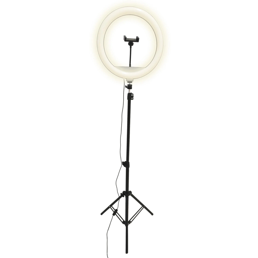 LED Димируема лампа със статив и държач за влогване LED/15W/5V 2700-6500K