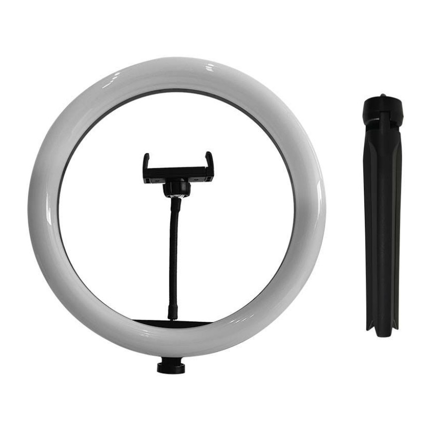 LED Димируема лампа със статив и държач за влогване LED/10W/5V 3200-5500K