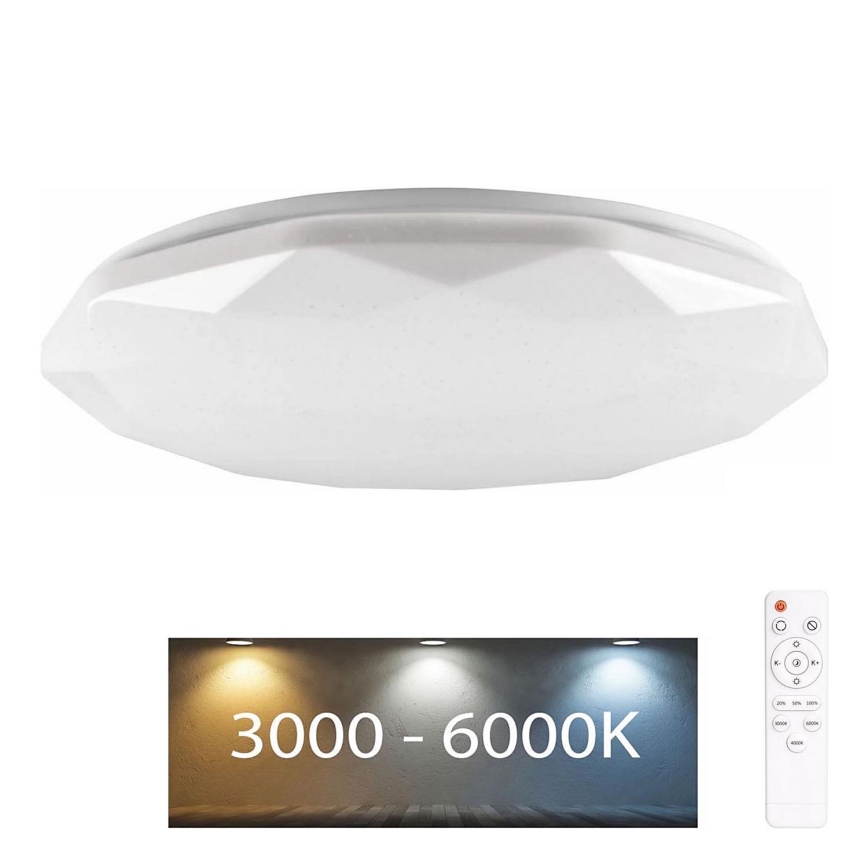 LED Димируема лампа за баня GALAXY LED/72W/230V Ø 49 см 3000-6000K IP44 + дистанционно управление
