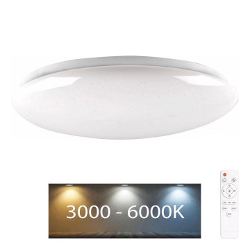 LED Димируема лампа за баня PIRIUS LED/48W/230V Ø 38 см 3000-6000K IP44 + дистанционно управление