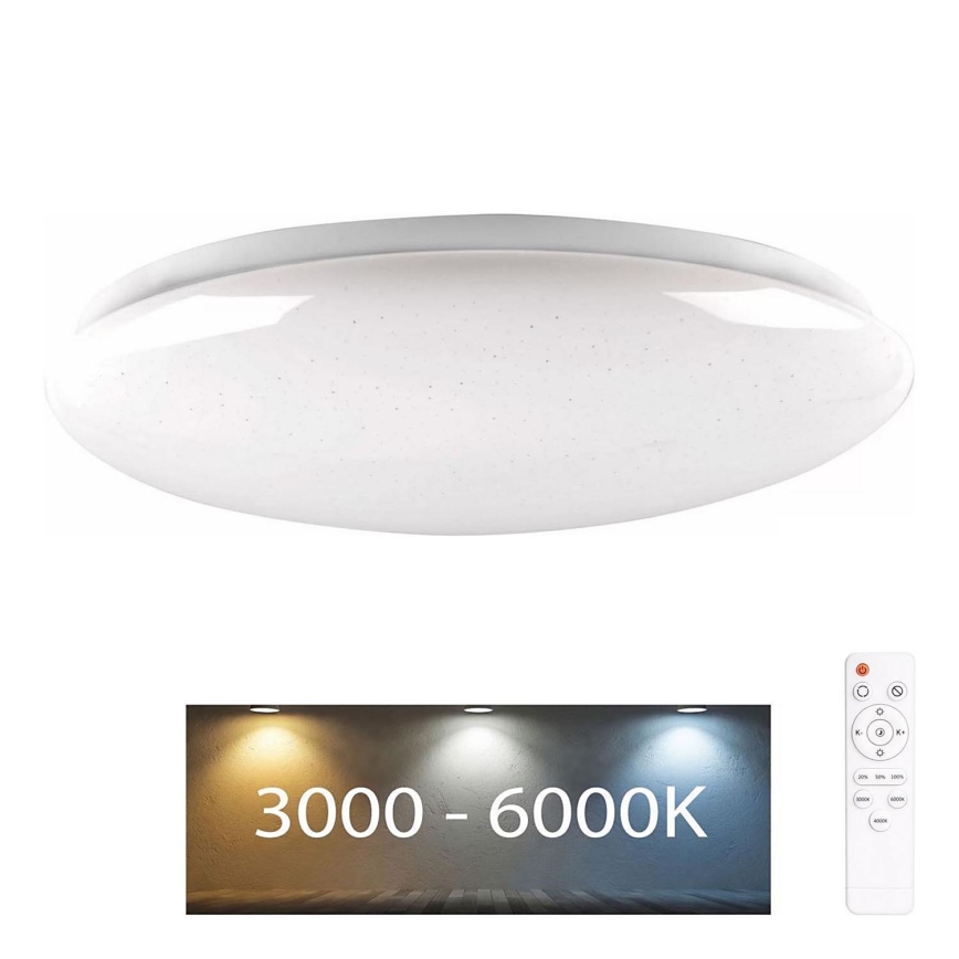 LED Димируема лампа за баня PIRIUS LED/48W/230V Ø 38 см 3000-6000K IP44 + дистанционно управление