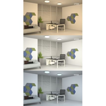 LED Димируема лампа за таван с дистанционно управление LED/42W/230V 40 см