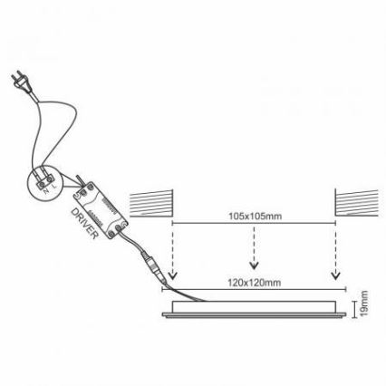 LED Димируема лампа за вграждане/6W/230V 3000-6500K Wi-Fi Tuya