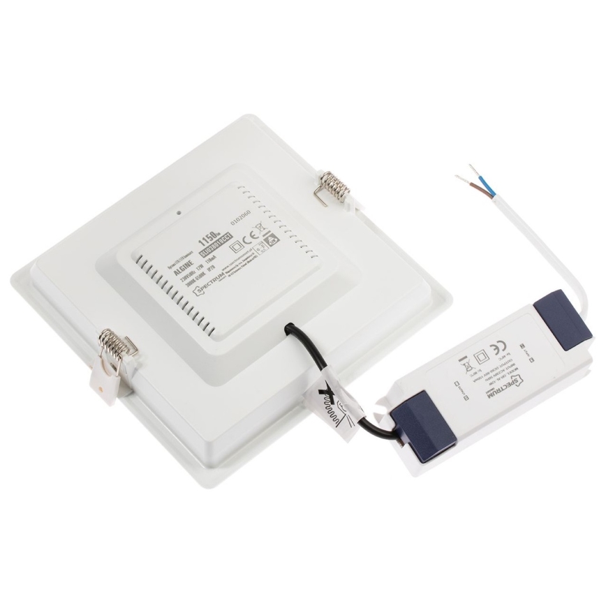 LED Димируема лампа за вграждане ALGINE LED/12W/230V Wi-Fi Tuya квадратна