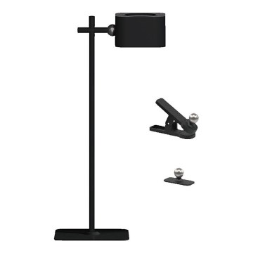 LED Димируема магнитна акумулаторна настолна лампа 4в1 LED/3W/5V 3000-6000K 1800 mAh черен