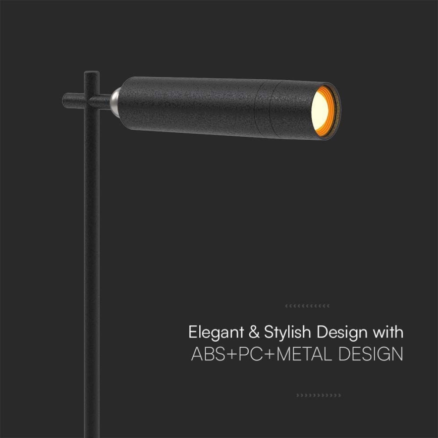 LED Димируема магнитна акумулаторна настолна лампа 3в1 LED/3W/5V 4000K 1500 mAh черен