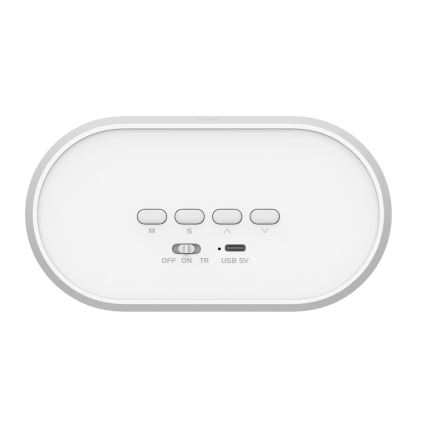 LED Димируема малка нощна лампа с будилник BUNNY LED/1,2W/5V 3000K