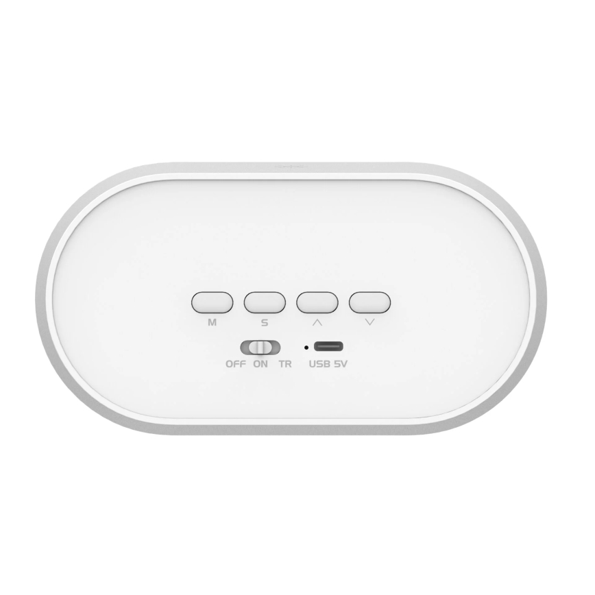 LED Димируема малка нощна лампа с будилник BUNNY LED/1,2W/5V 3000K
