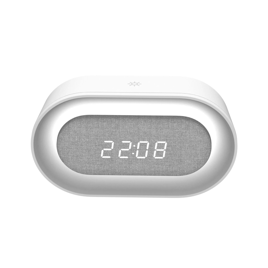 LED Димируема малка нощна лампа с будилник KAJA LED/1,3W/5V 3000K