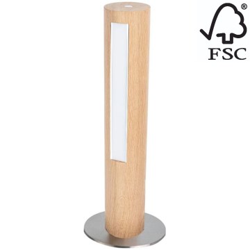LED Димируема настолна лампа CONOR LED/9W/230V дъб – FSC сертифицирано