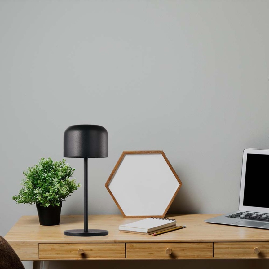 LED Димируема акумулаторна настолна touch лампа LED/1,5W/5V 2700-5700K IP54 2200 mAh черен