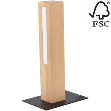 LED Димируема настолна лампа LEON LED/9W/230V дъб – FSC сертифицирано