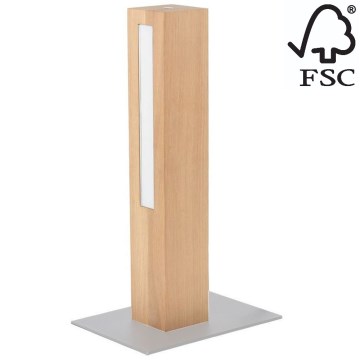 LED Димируема настолна лампа LEON LED/9W/230V дъб – FSC сертифицирано