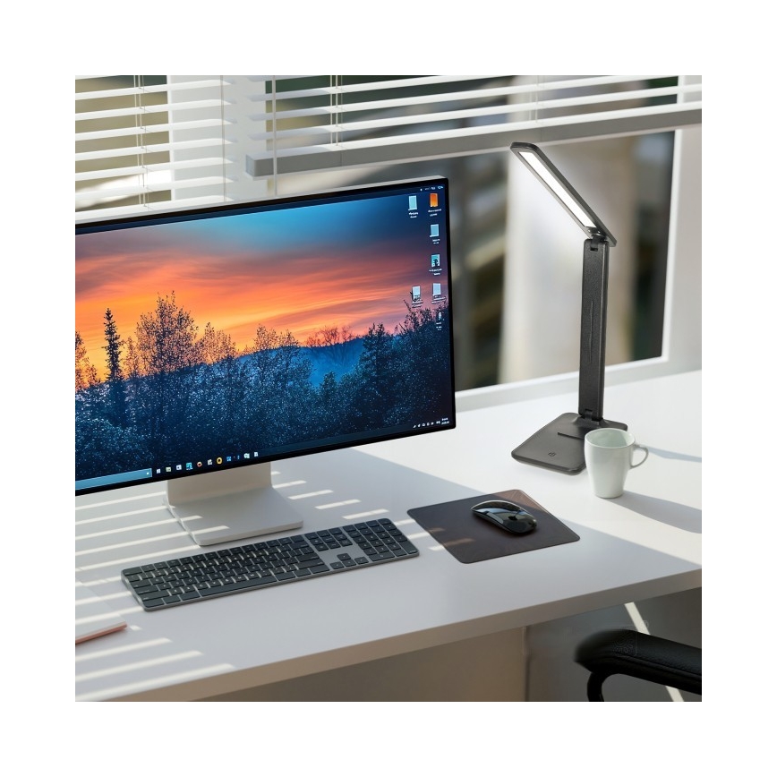 LED Димируема настолна лампа NOBLITE N LED/7W/230V 3000/4000/6500K черен