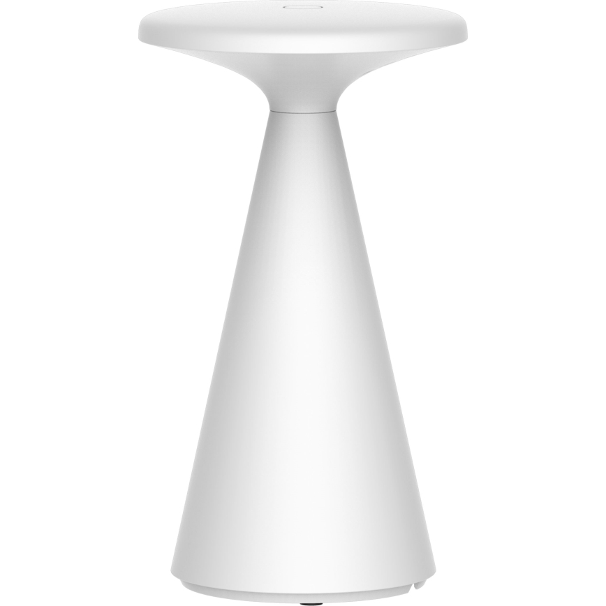 LED Димируем докосване екстериорен настолна лампа PAROS LED/1,8W/5V USB 1800 mAh IP44 бял