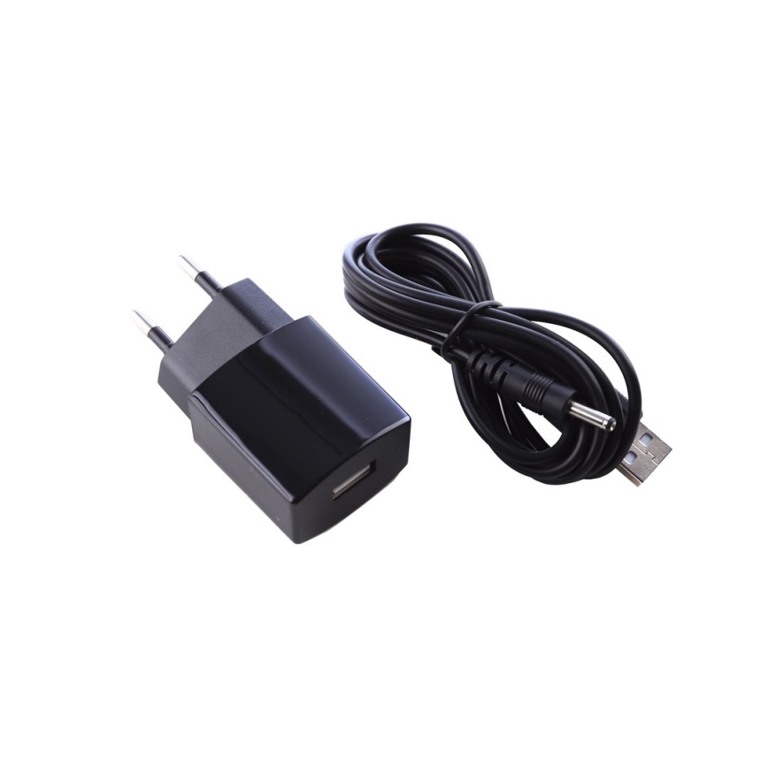 LED Димируема настолна лампа с дисплей LED/6W/230V кафява